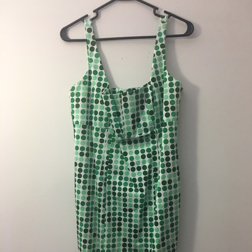 Green polka dots dress Calvin Klein